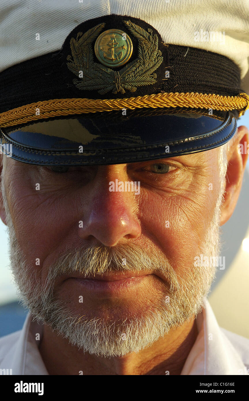 Mar dei Caraibi, la SPV Royal Clipper, il chief engineer Gunnar Foto Stock