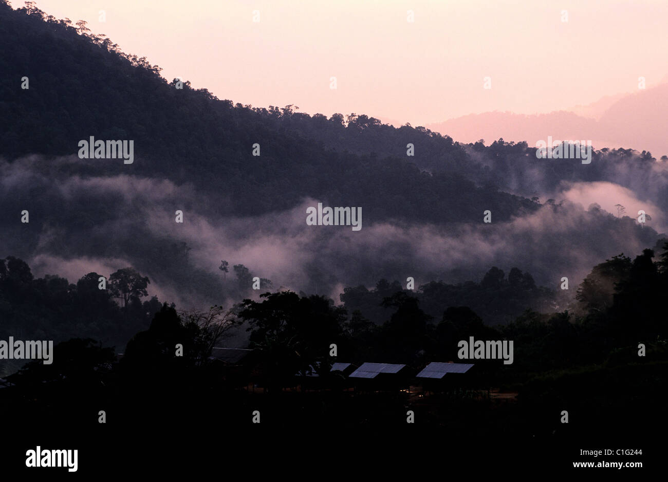 Malaysia, Cameron Highlands, orang asli village Foto Stock