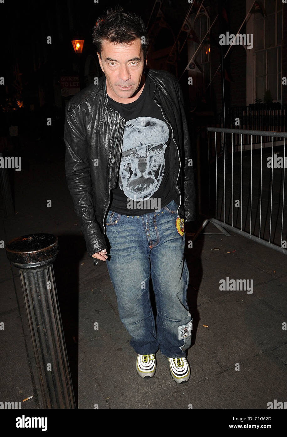 John Keeble di Spandau Ballet fuori Krystle nightclub Dublin, Irlanda - 23.05.09 Foto Stock