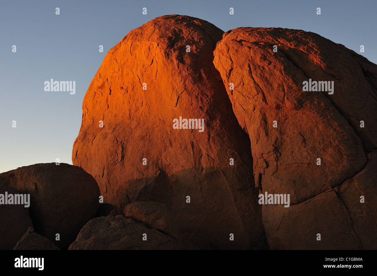 Rocce di granito, Sahara Foto Stock