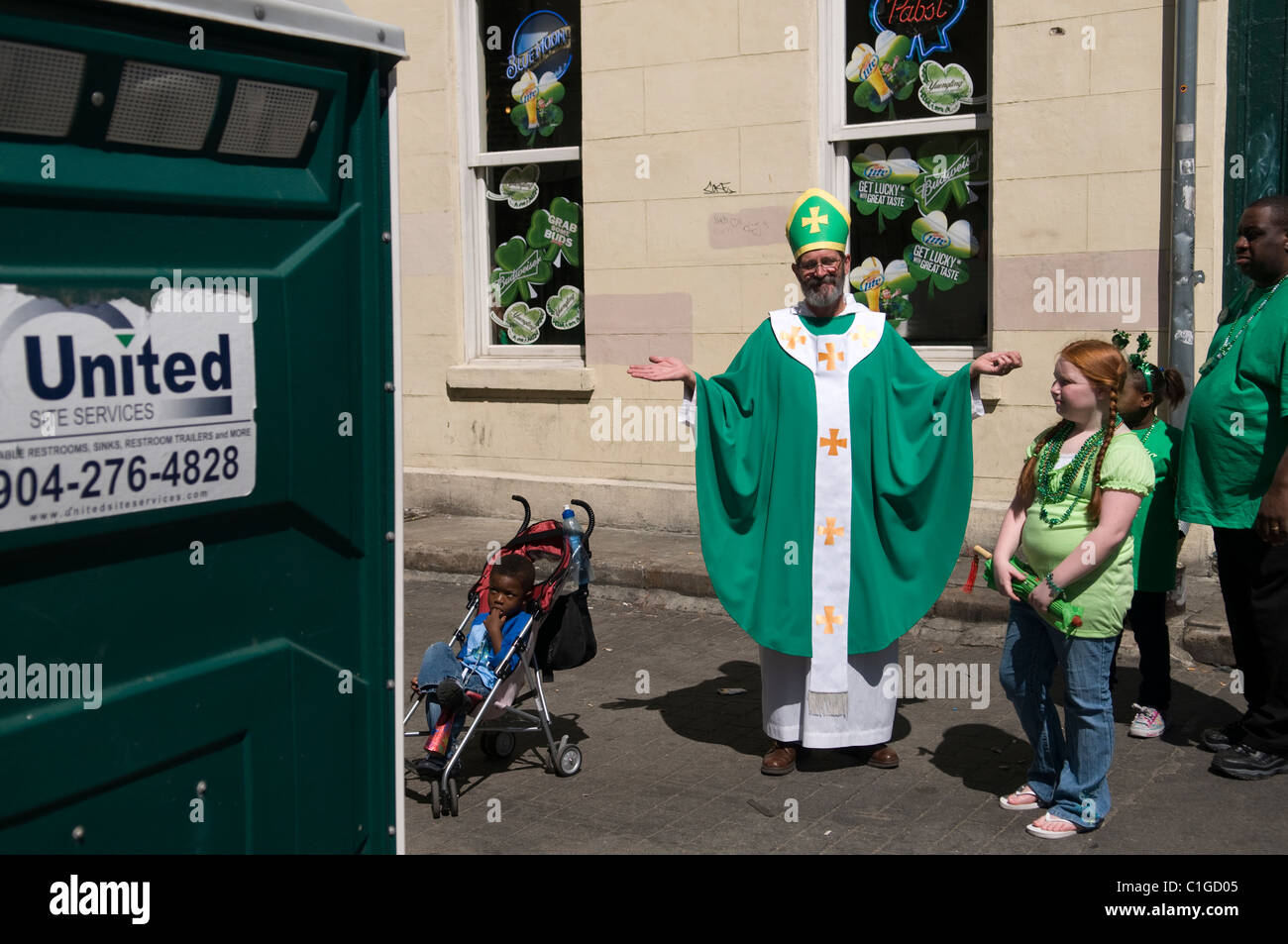 La festa di San Patrizio a Savannah, 2011 Foto Stock