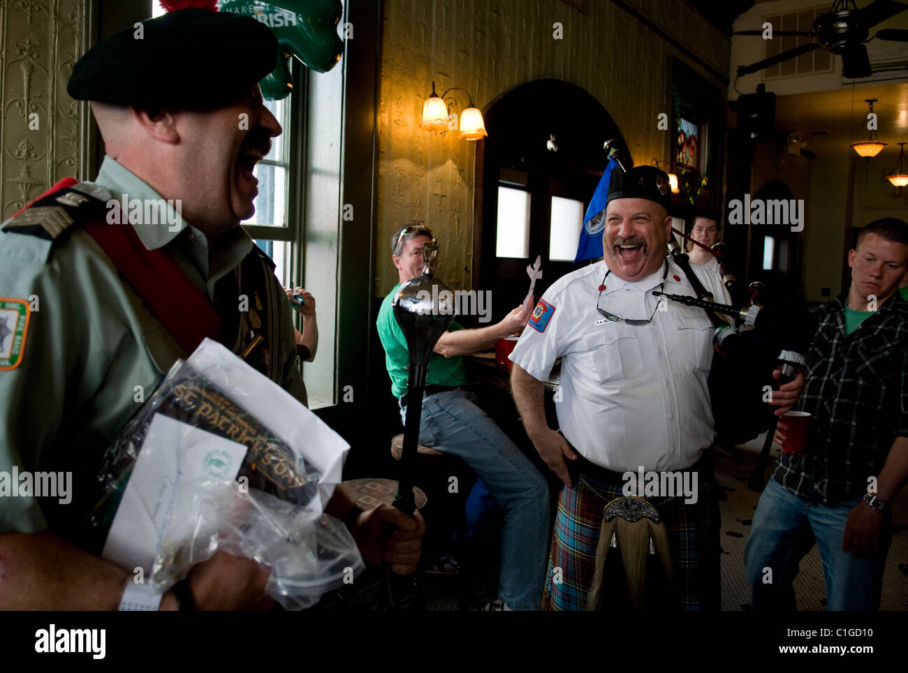 La festa di San Patrizio a Savannah, 2011 Foto Stock