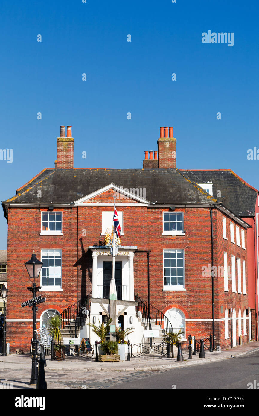 Vecchia casa doganale Poole Quay Dorset Regno Unito Foto Stock