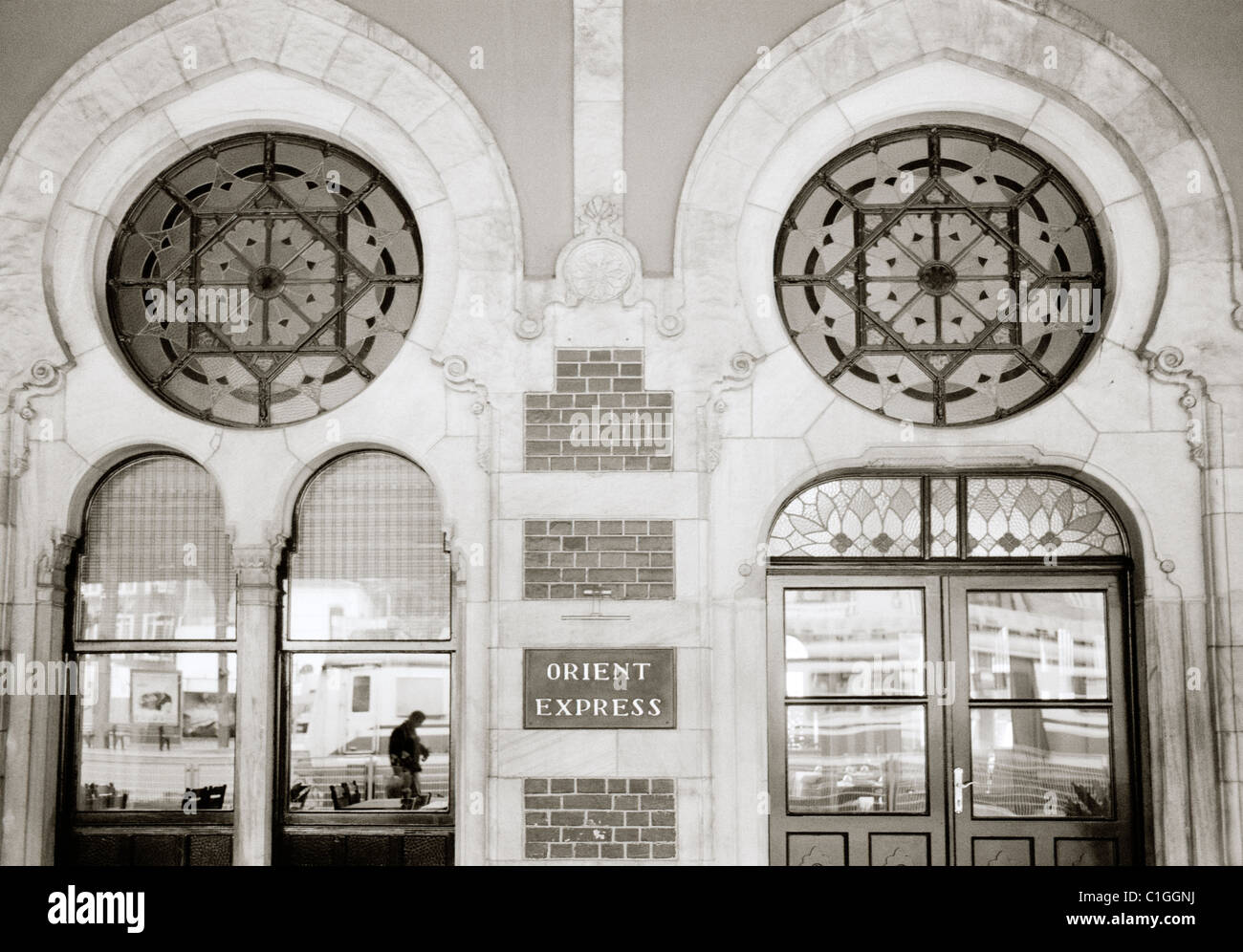 Stazione ferroviaria Sirkeci - capolinea della Orient Express in Sirkeci di Istanbul in Turchia. Foto Stock