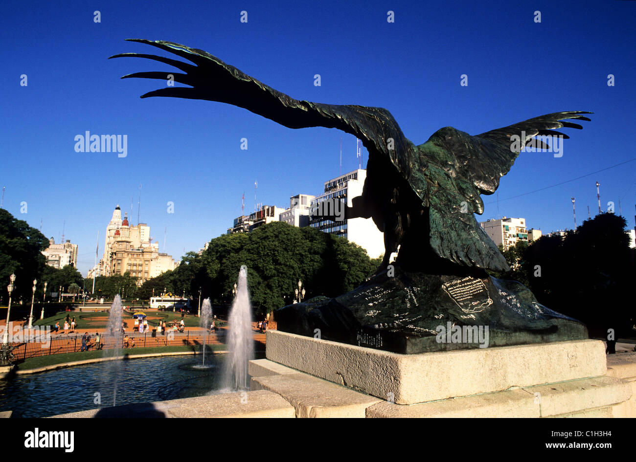 Argentina, Buenos Aires, Plaza de los Dos Congresos (Congressi square) Foto Stock