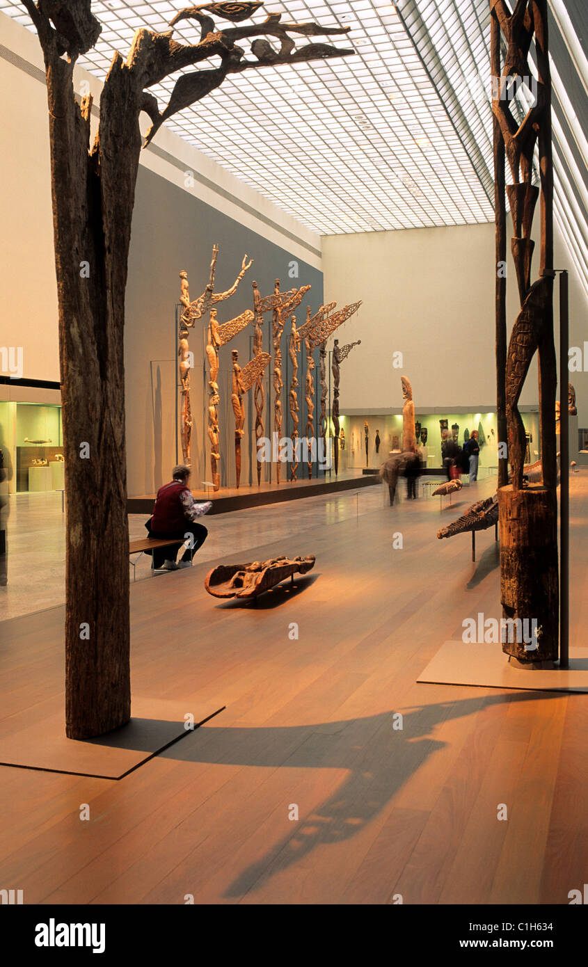 Stati Uniti, New York City, Manhattan, Metropolitan Museum of Art, South Sea Islander arte Foto Stock