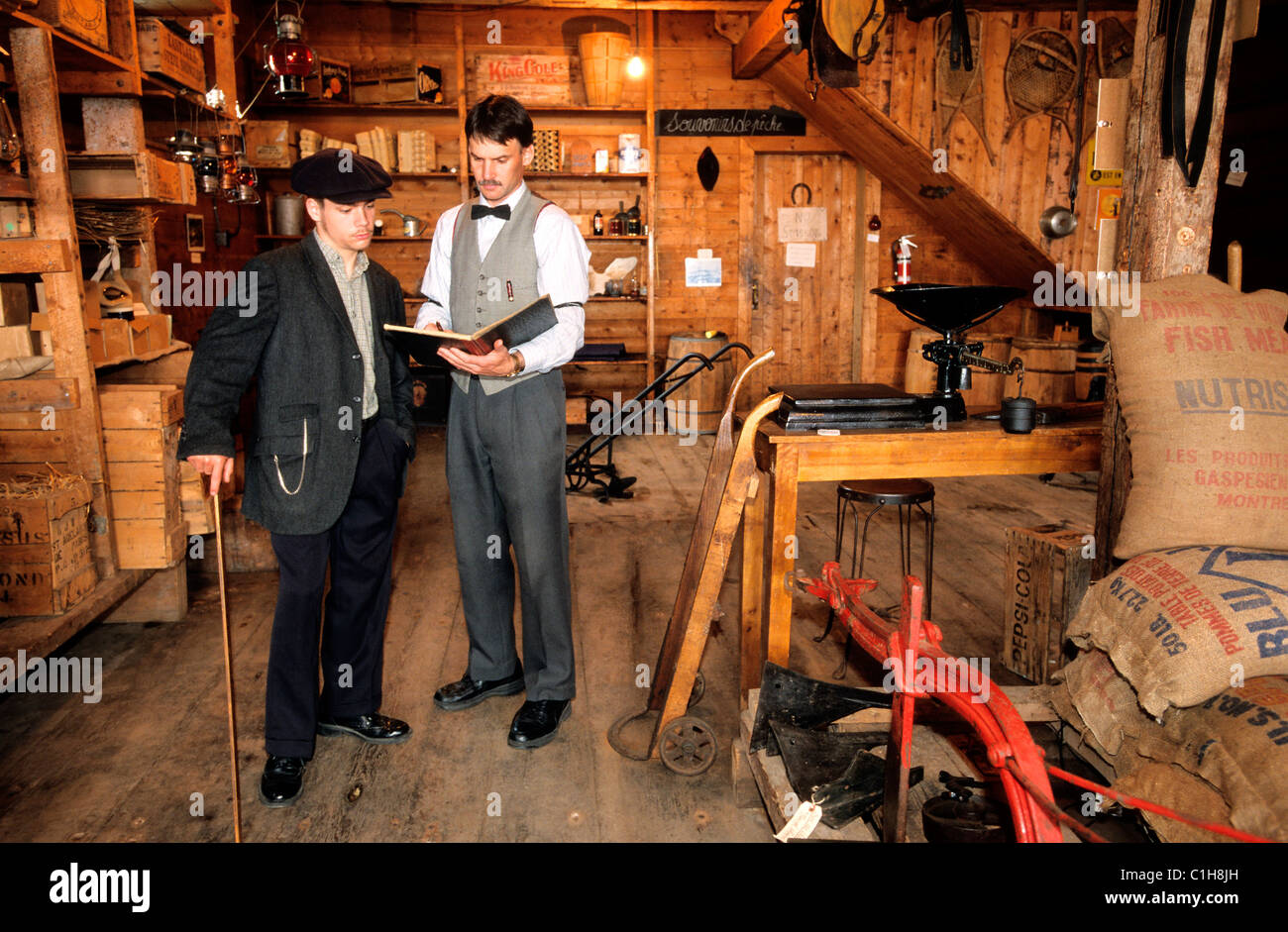 Canada Quebec, Gaspesie, una se un Beaufils, storico negozio, Remy Cloutier et Fils Foto Stock