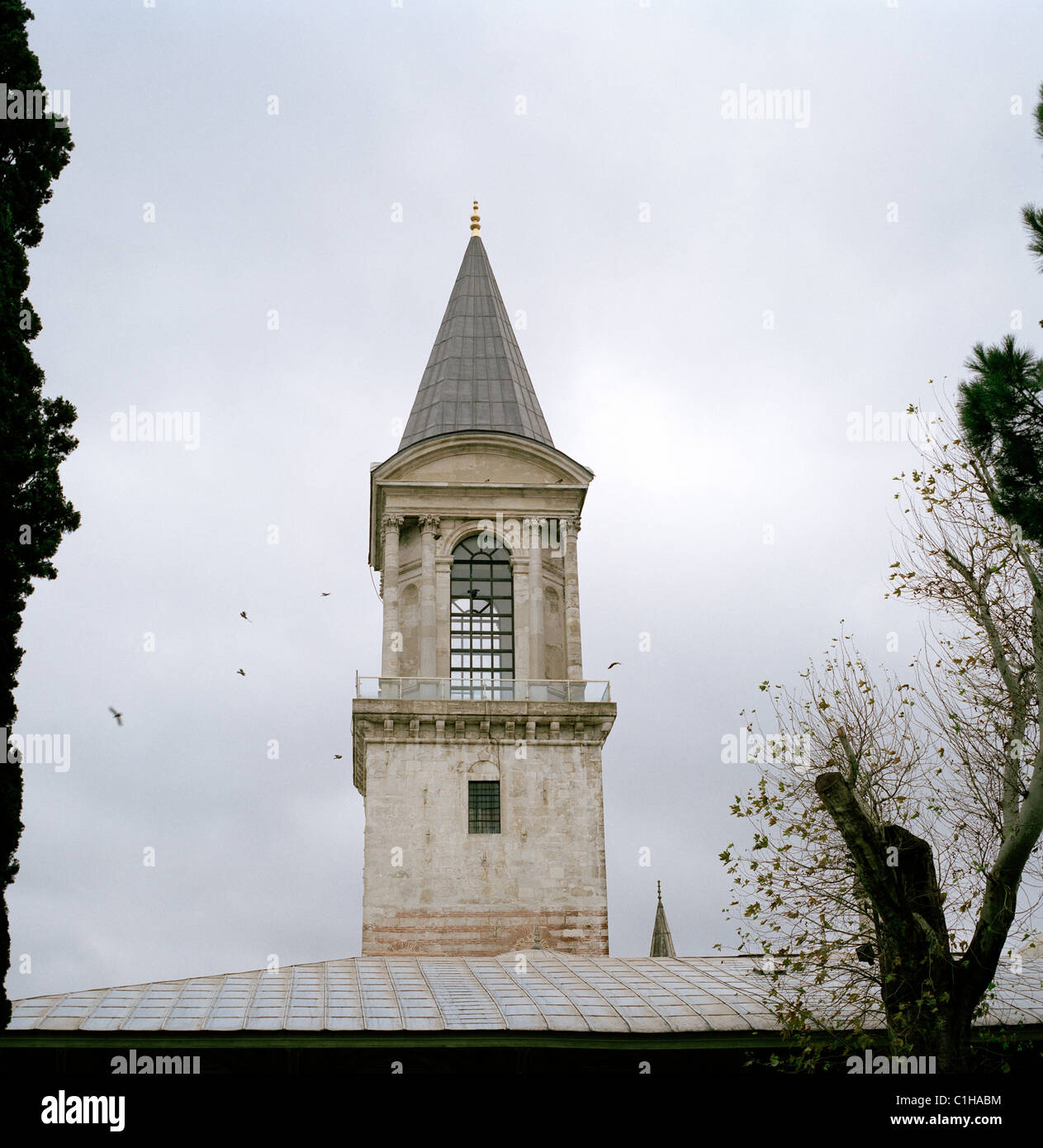 La Torre della Giustizia presso il Palazzo Topkapi ad Istanbul in Turchia. Foto Stock