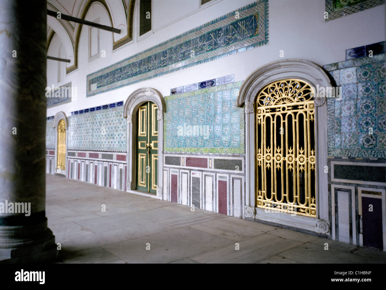 Portico di Iftariye padiglione presso la circoncisione in camera il Palazzo Topkapi ad Istanbul in Turchia. Foto Stock