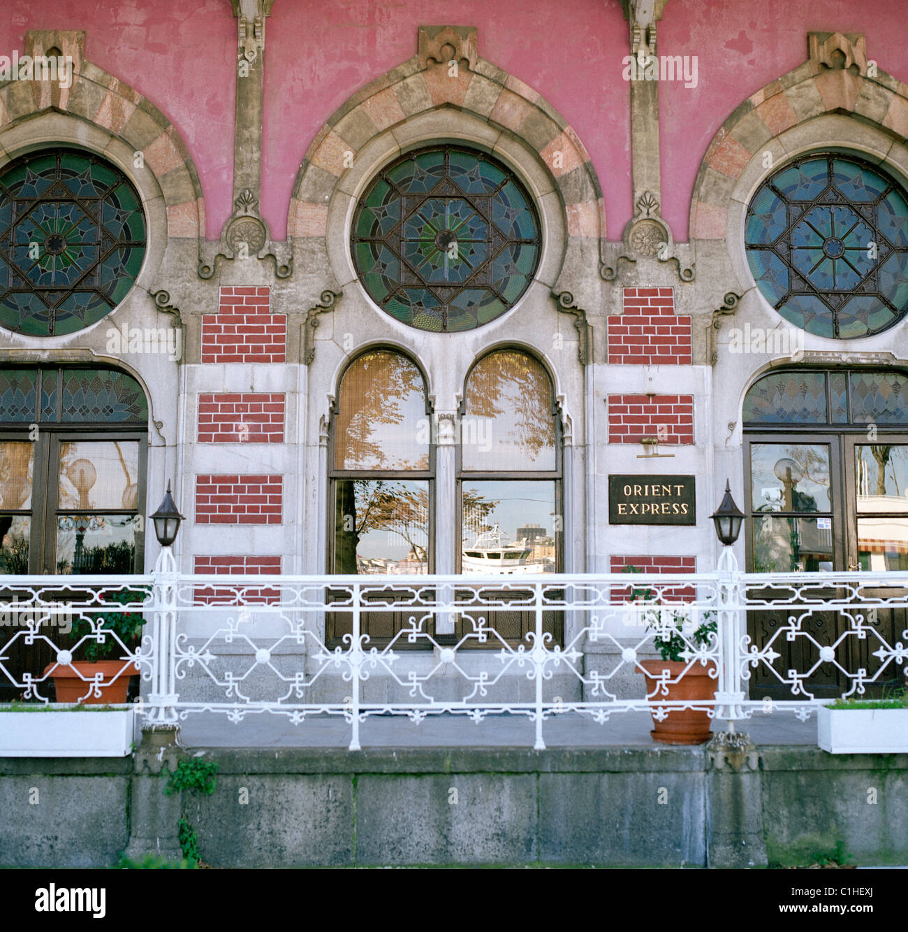 Stazione ferroviaria Sirkeci - capolinea della Orient Express in Sirkeci di Istanbul in Turchia. Foto Stock