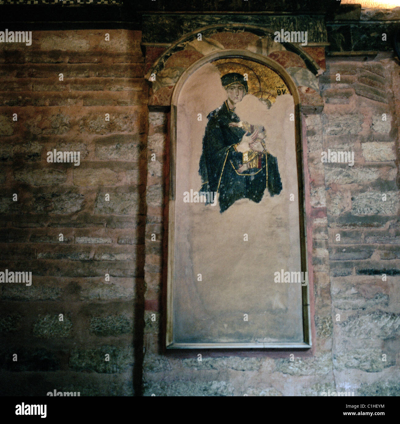 Chiesa di San Salvatore in Chora (noto anche come il Museo Kariye Muzesi [ ]) ad Istanbul in Turchia. Foto Stock