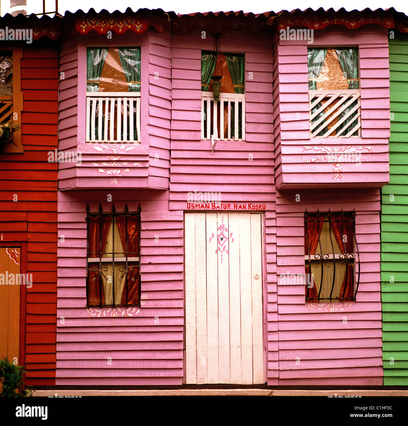 Scatola colorata ad Istanbul in Turchia. Foto Stock