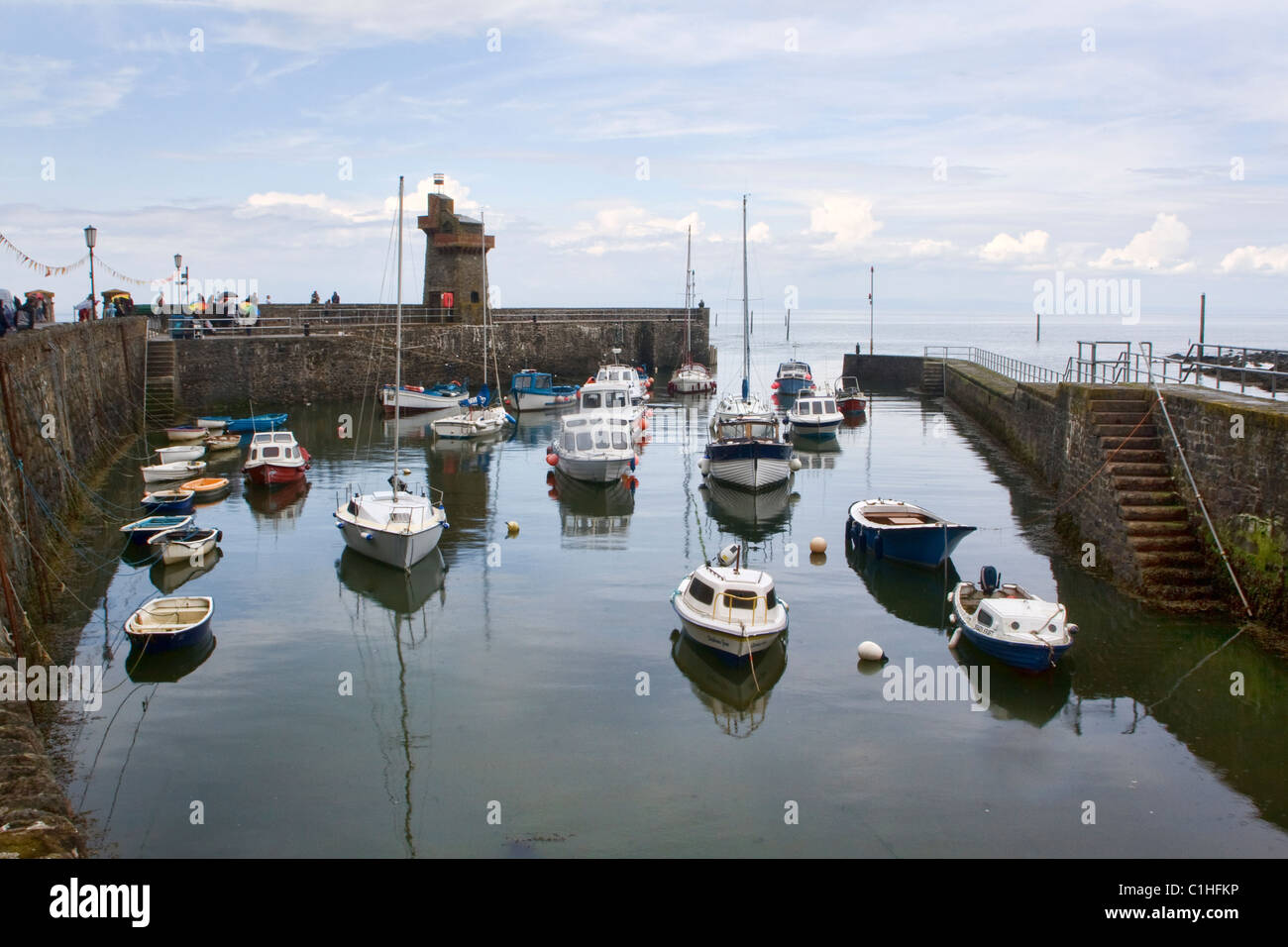 Porto di Lynmouth Devon Foto Stock