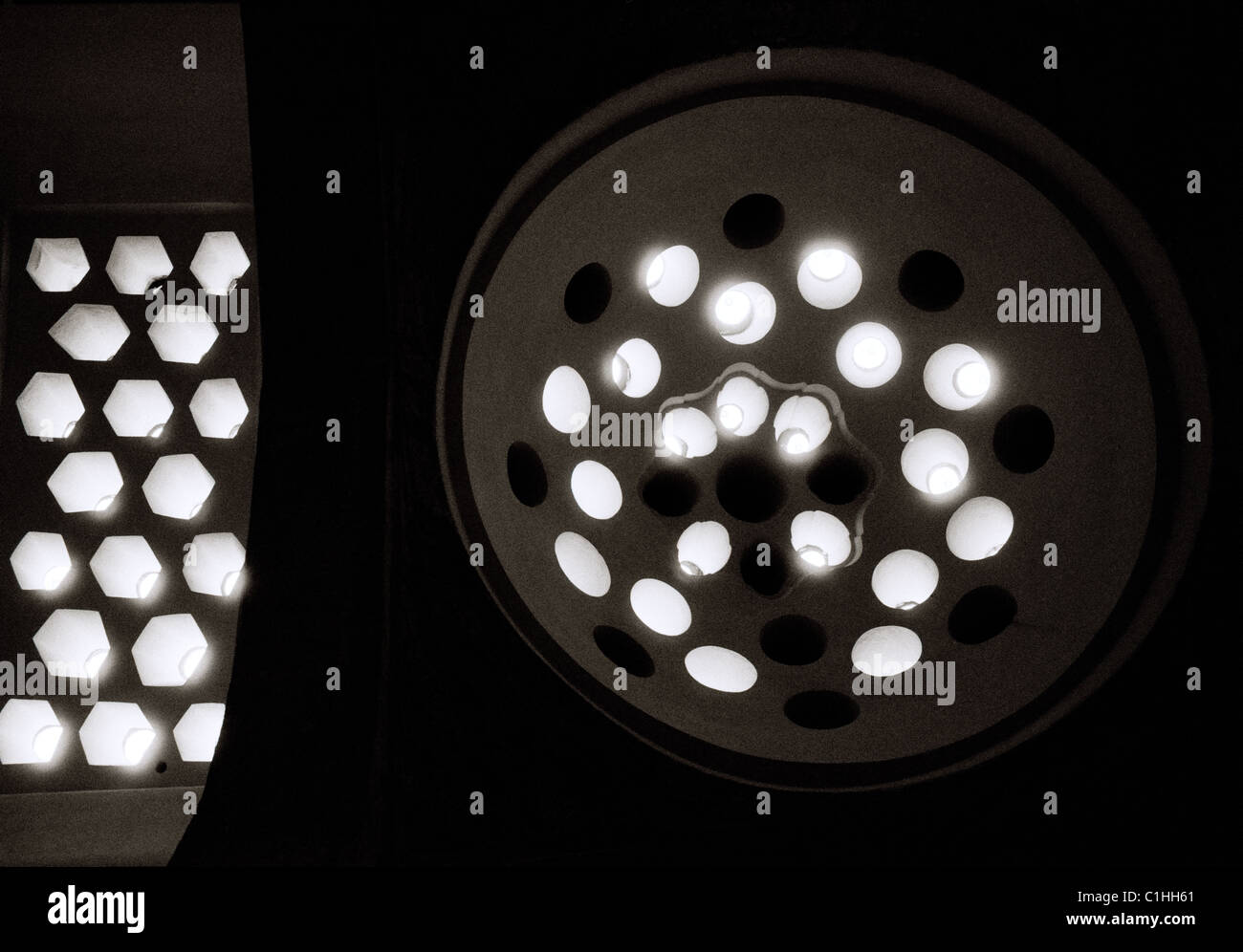 Lucernari all'Harem del Palazzo Topkapi ad Istanbul in Turchia. Foto Stock