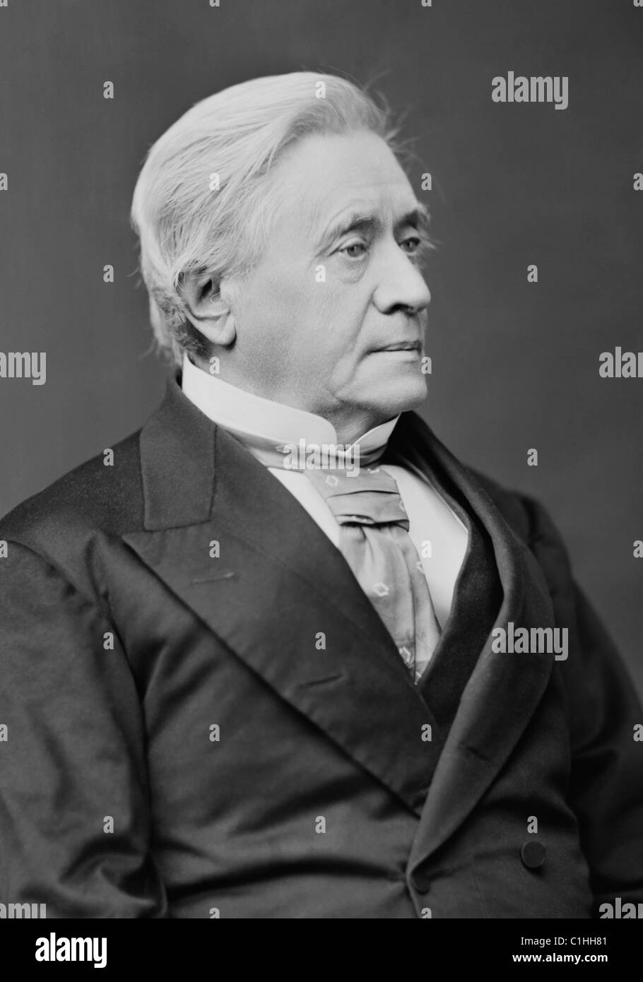Foto ritratto d'epoca dello scienziato americano Joseph Henry (1797 - 1878). Foto Stock