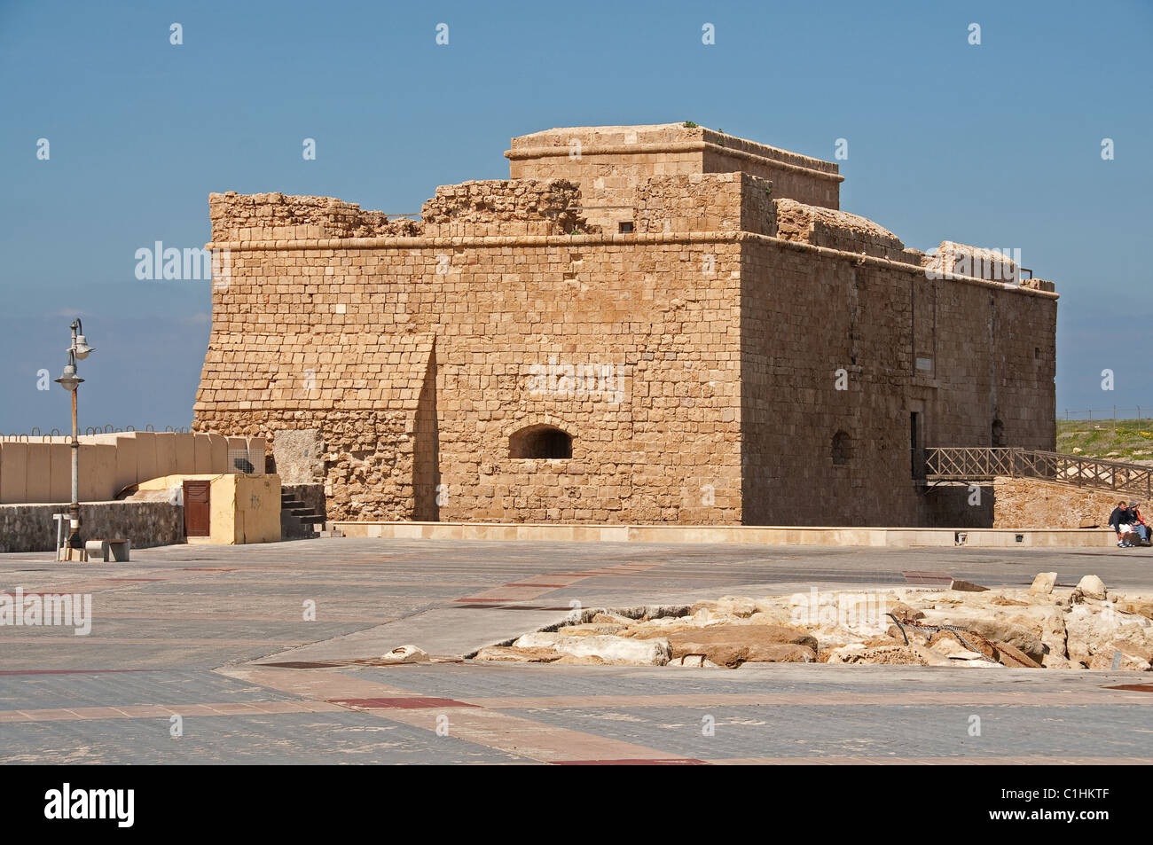 Castello Fort a Pafos Cipro Foto Stock