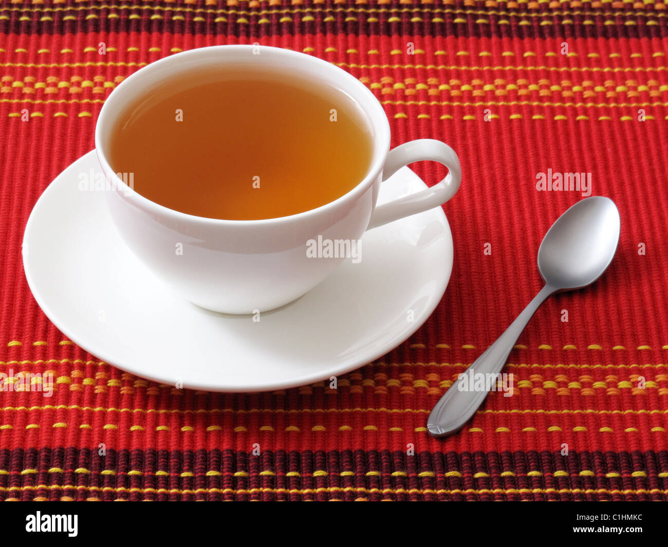 Tazza di acqua calda tè alla menta - primo piano Foto Stock