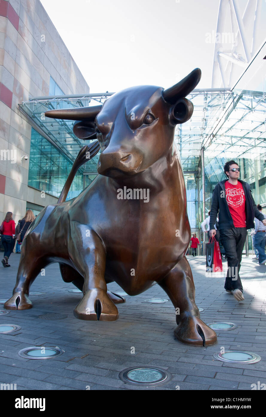 Il Bullring Shopping Centre nel centro della città di Birmingham. In Inghilterra. Foto Stock