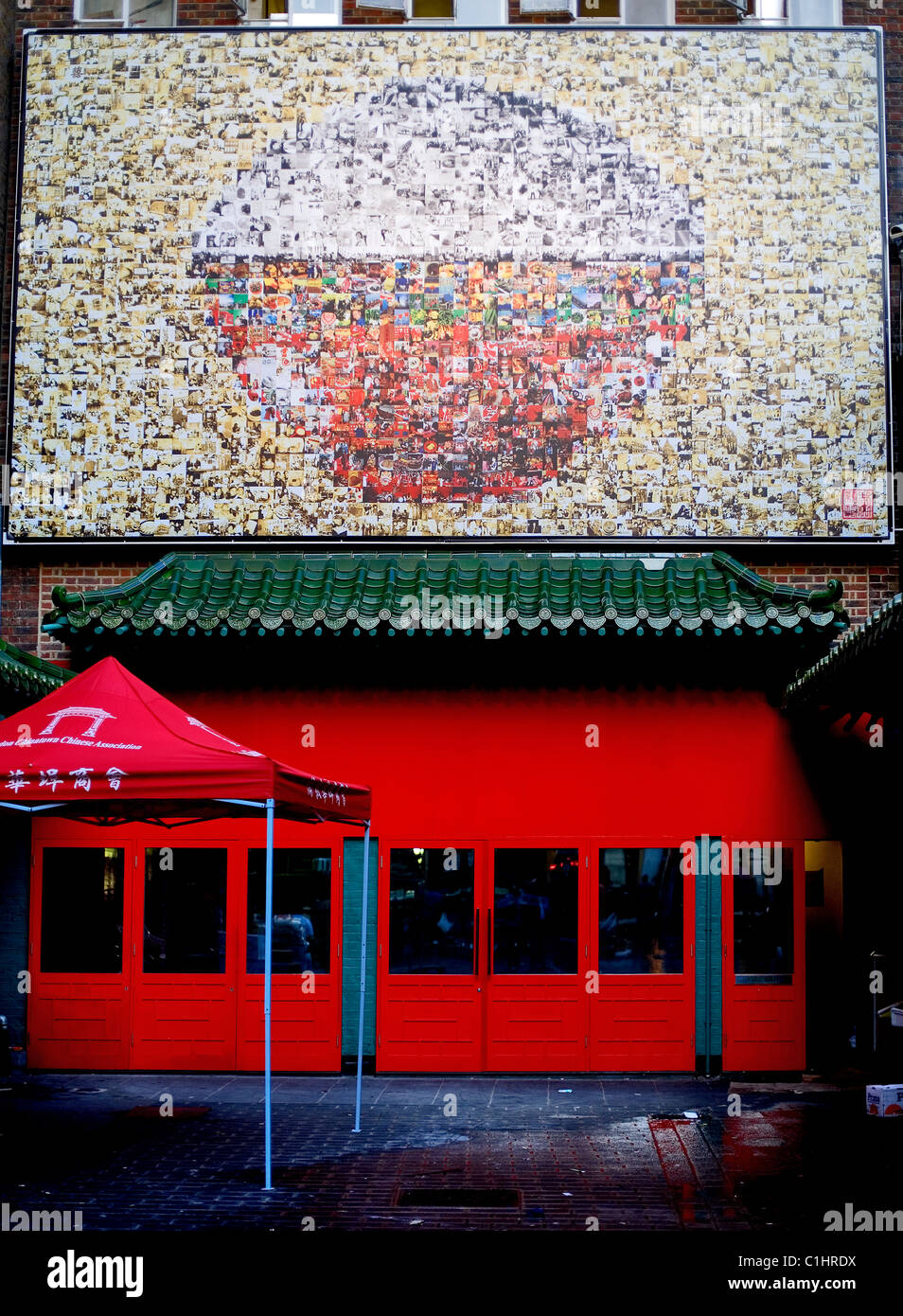 Londra Cinese China Town Association di Londra, Inghilterra, Europa Foto Stock