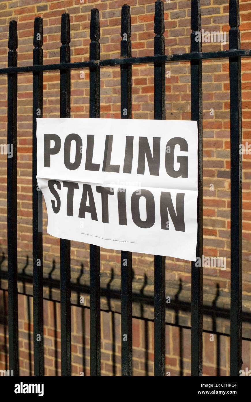 Stazione di polling, Seymour Place, Londra, Inghilterra, Regno Unito, Europa Foto Stock