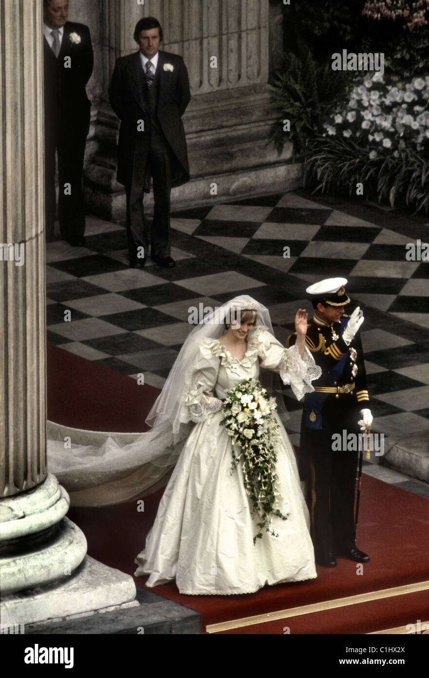 Royal Wedding del principe Charles e Lady Diana Spencer Foto Stock