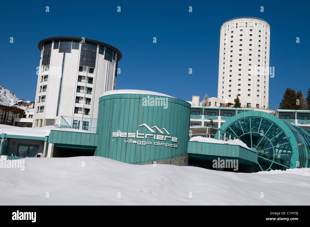 Sestriere, Italia Foto Stock