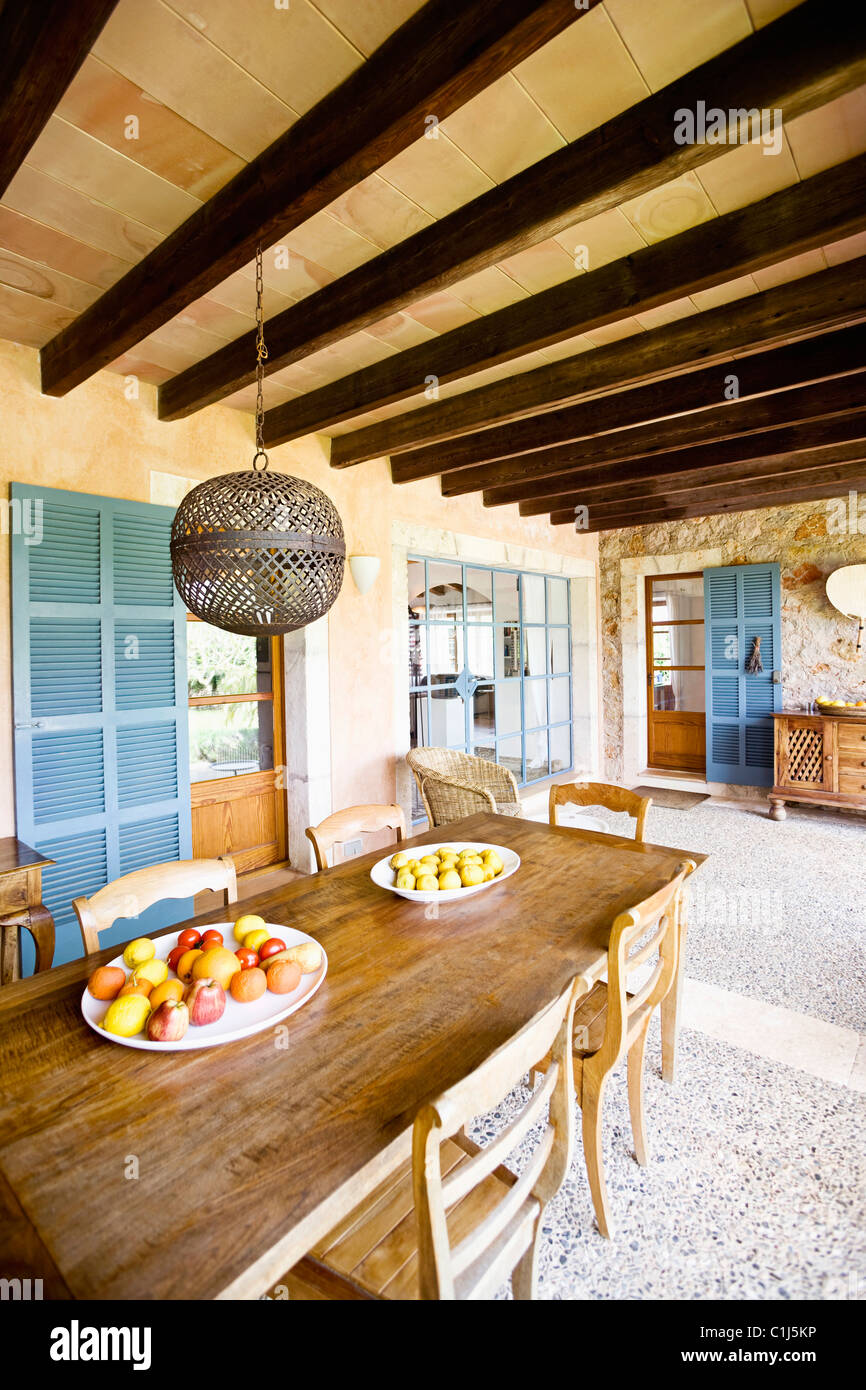 Interno della casa, Maiorca, SPAGNA Foto Stock