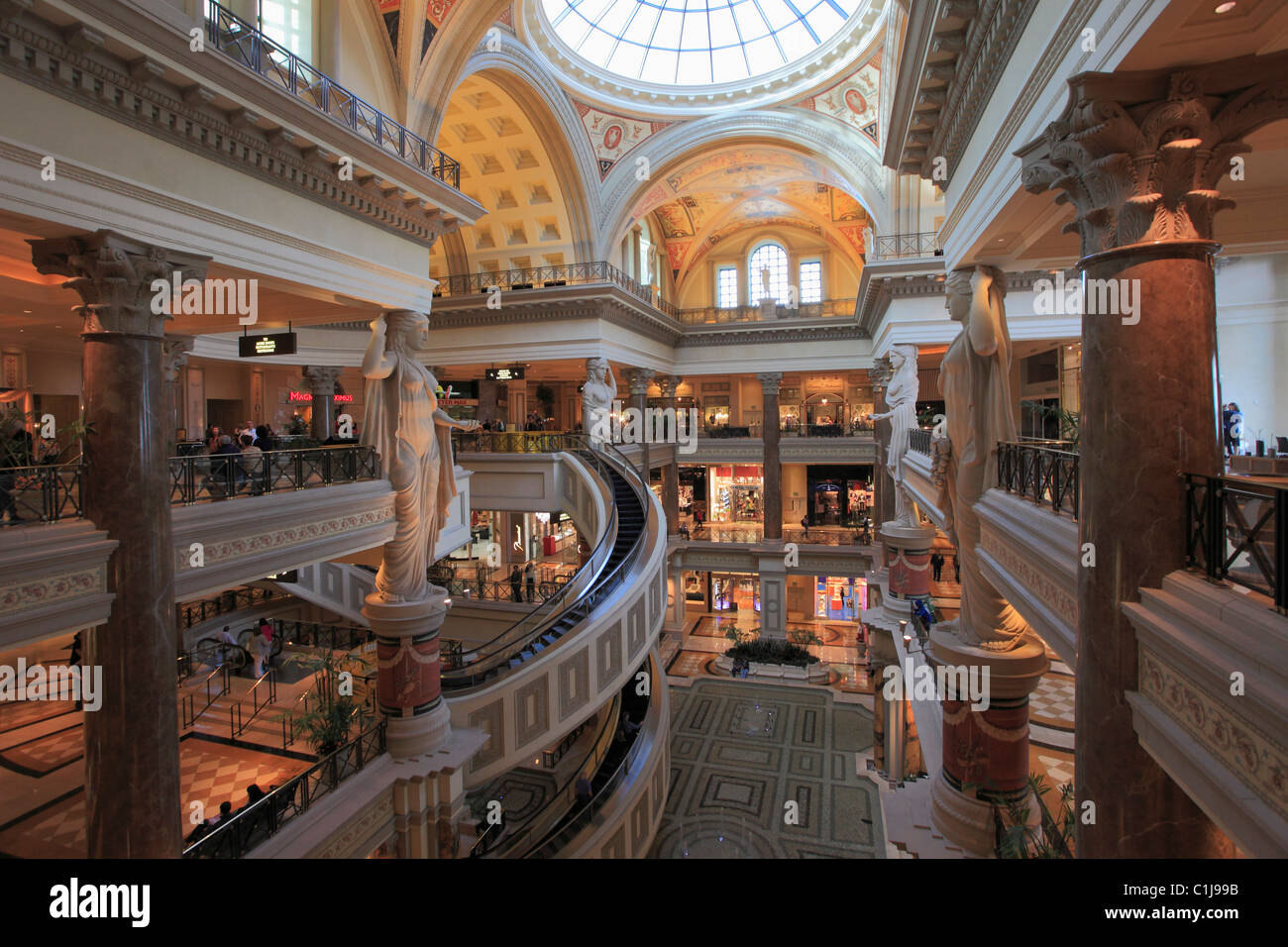 Stati Uniti d'America, Nevada, Las Vegas, il Forum Shops, Foto Stock