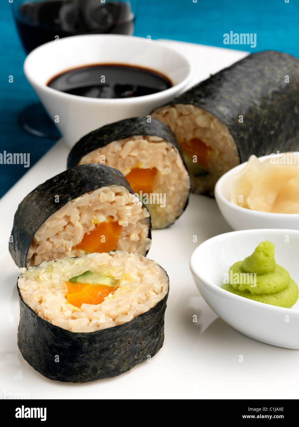 Sushi vegetariano Foto Stock