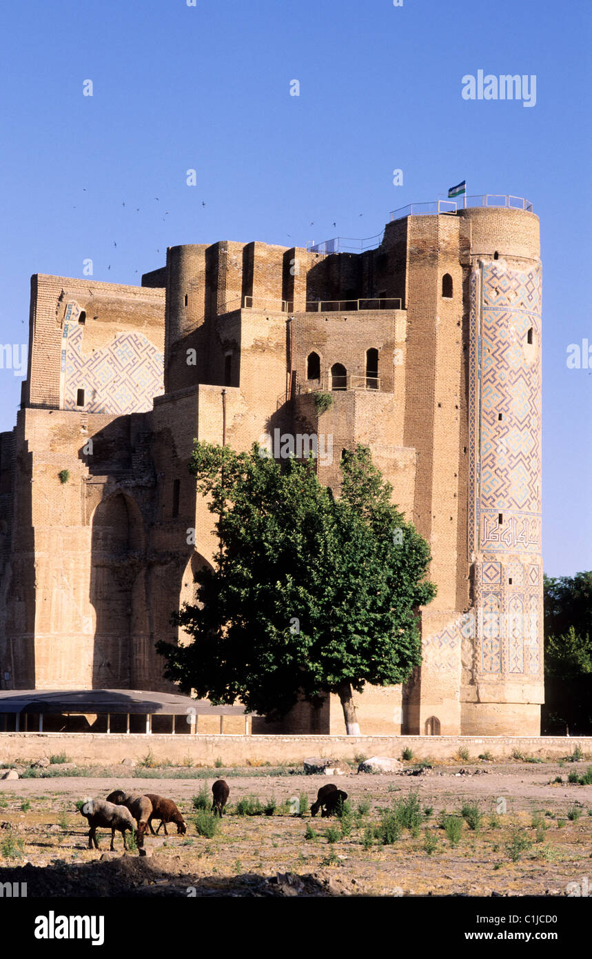 Uzbekistan, Chakhrisabz, Ak Saraï Palace o Palazzo Bianco Foto Stock