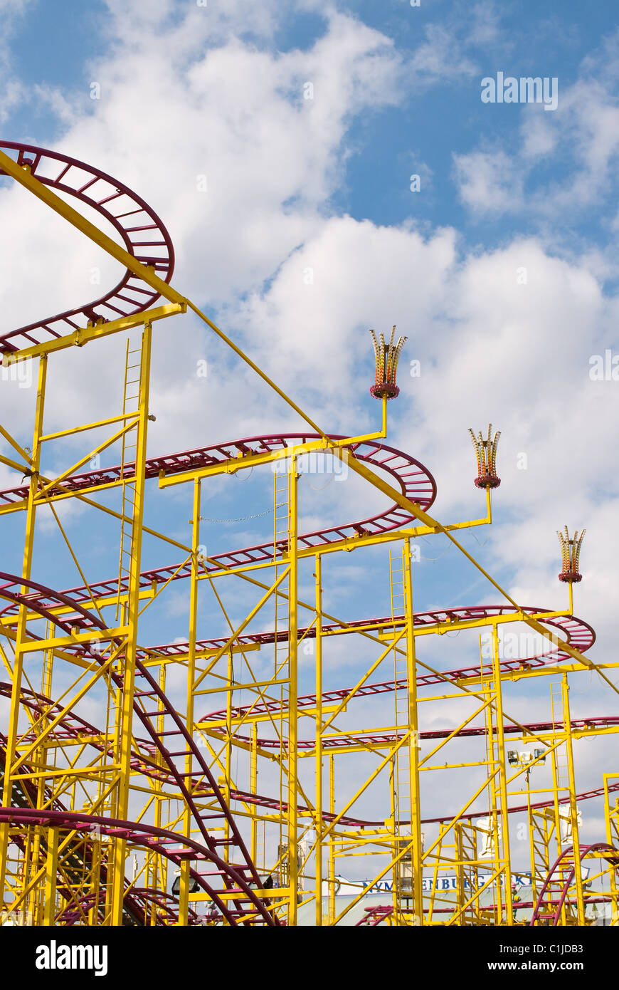 Carnival Ride al Oktoberfest a Monaco di Baviera, Germania Foto Stock