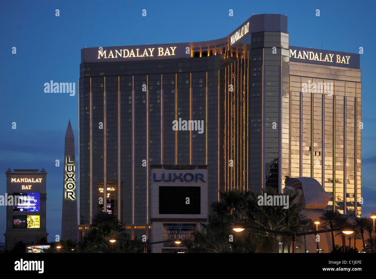 Stati Uniti d'America, Nevada, Las Vegas, Mandalay Bay hotel, casino, resort, Foto Stock