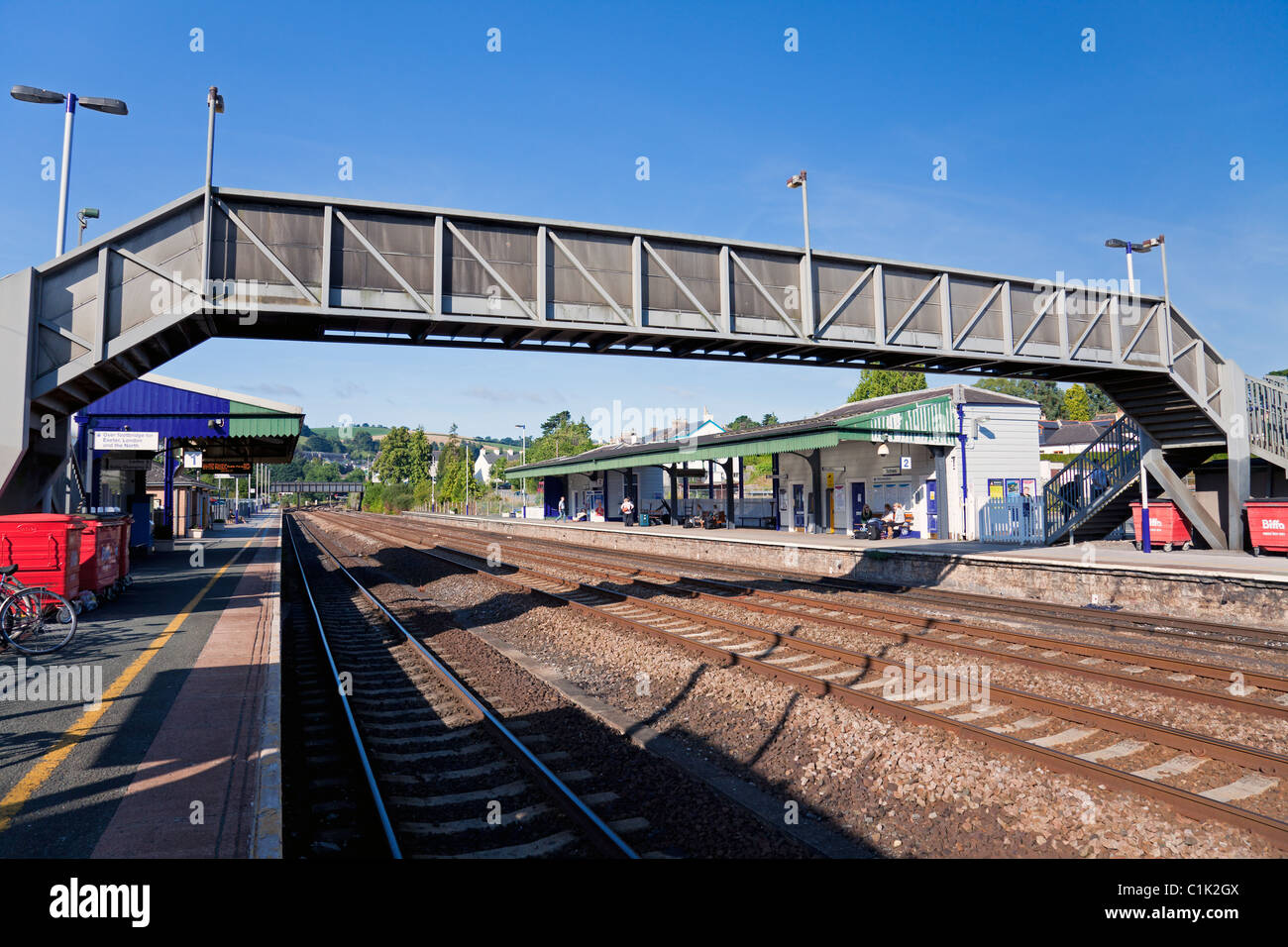 Stazione ferroviaria principale di Totnes, Devon, Inghilterra, Regno Unito Foto Stock