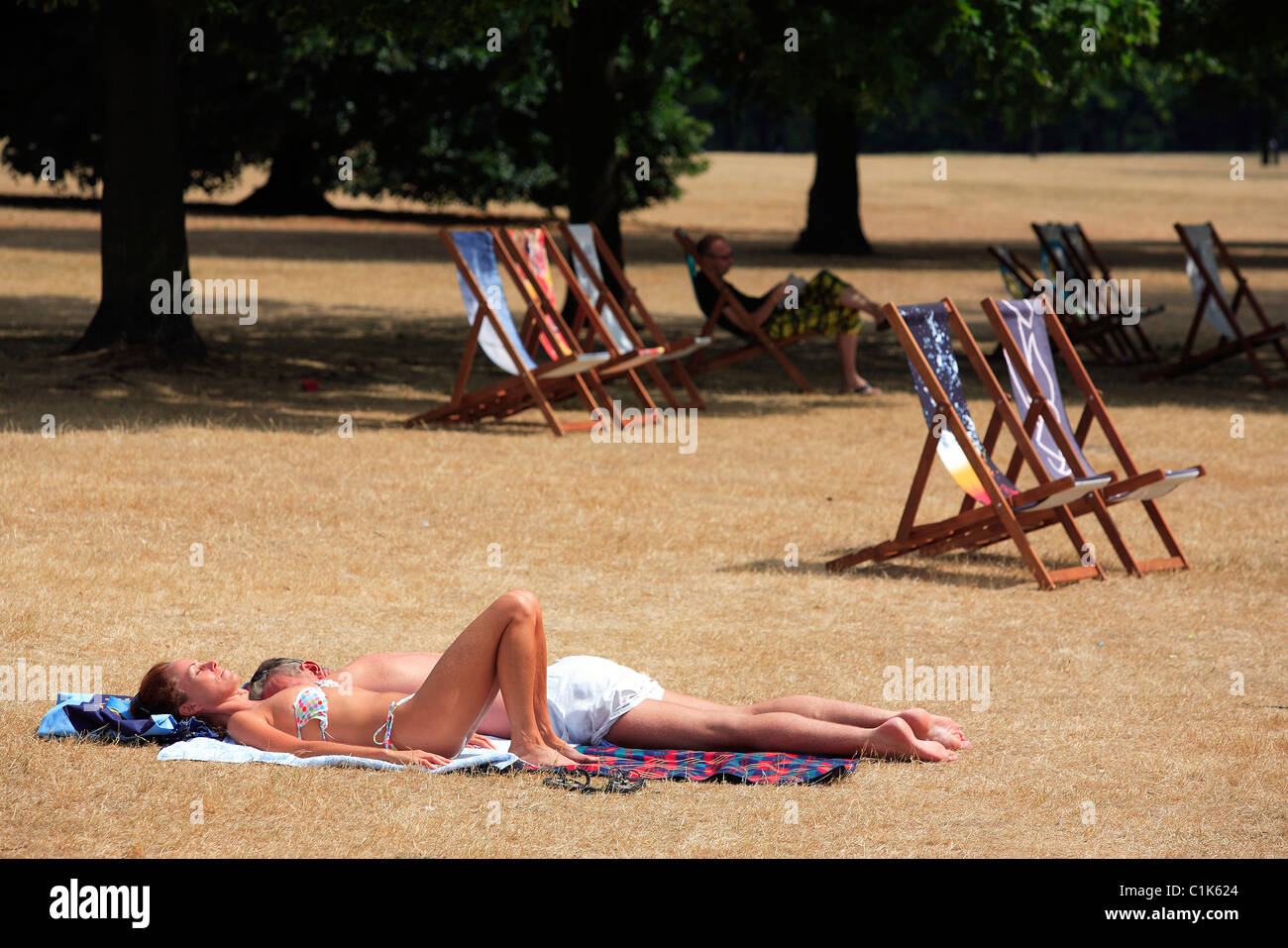 Regno Unito, Londra, Hyde park in estate Foto Stock