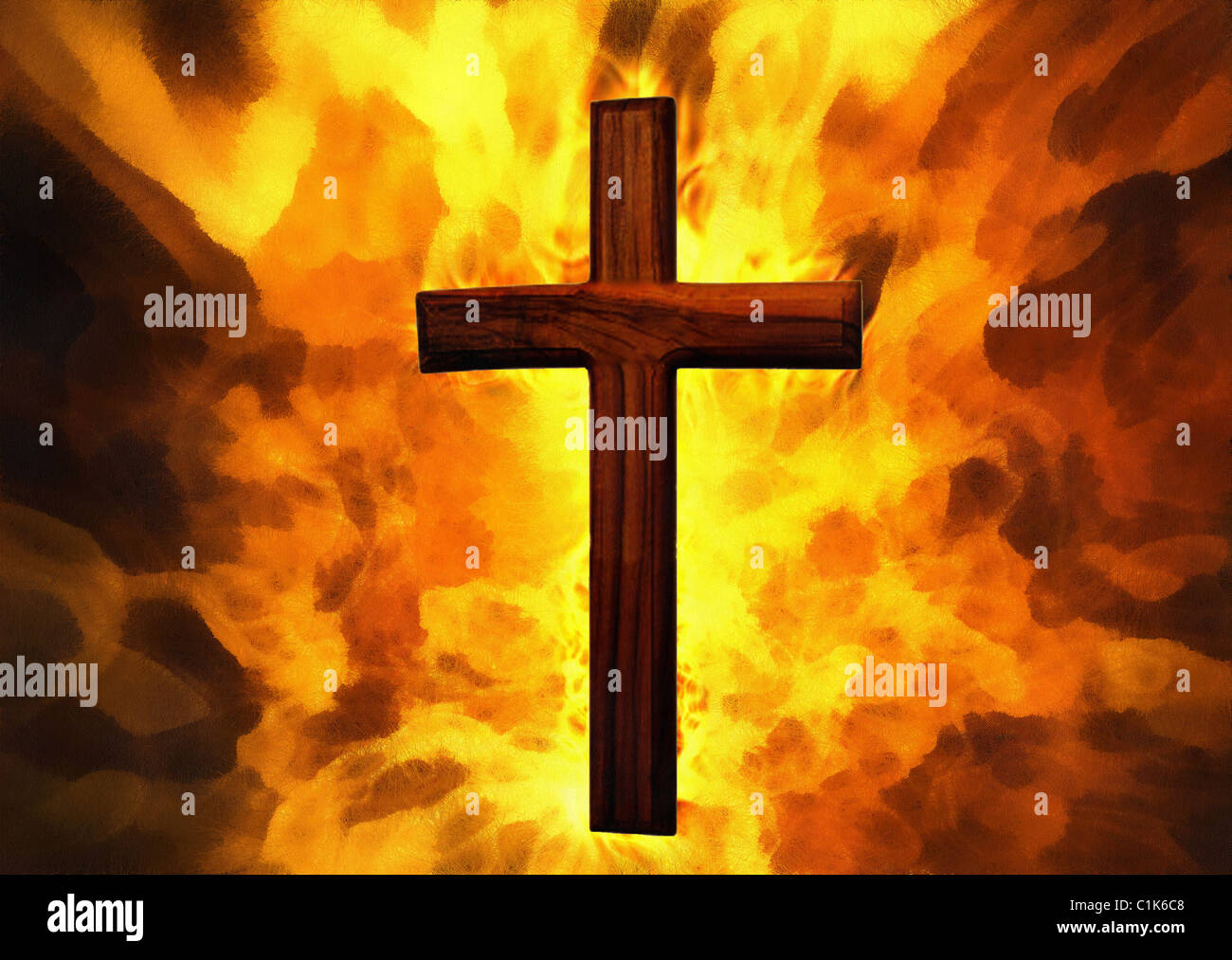 Croce fiammeggiante immagini e fotografie stock ad alta risoluzione - Alamy