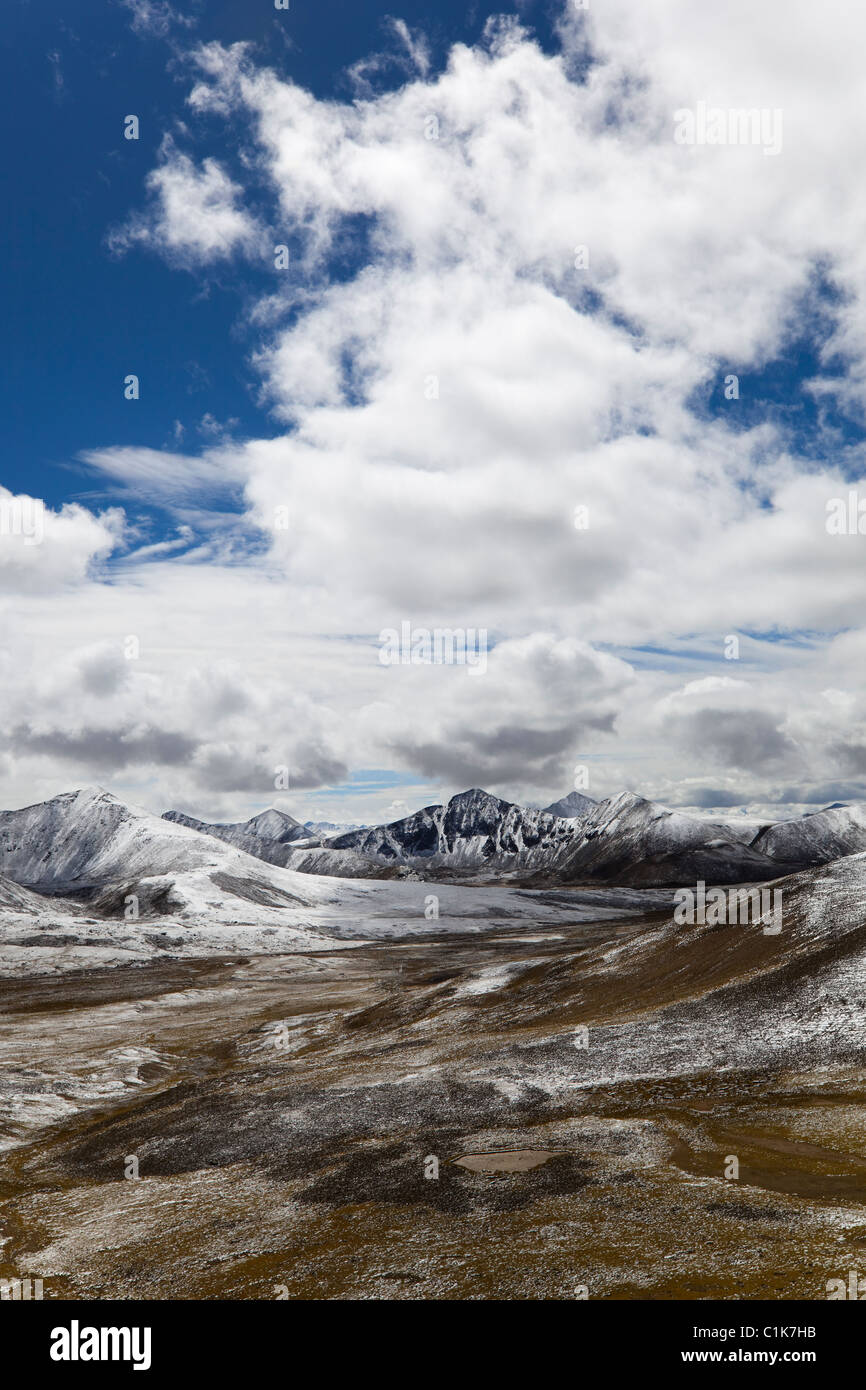 Tibet: milha mountain pass Foto Stock