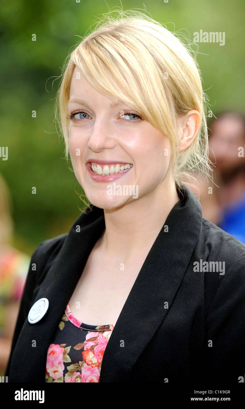 Lauren Laverne Lancio di 'Mmangiare gratuitamente dal lunedi' al Inn Park, St James Park di Londra, Inghilterra - 15.06.09 Foto Stock