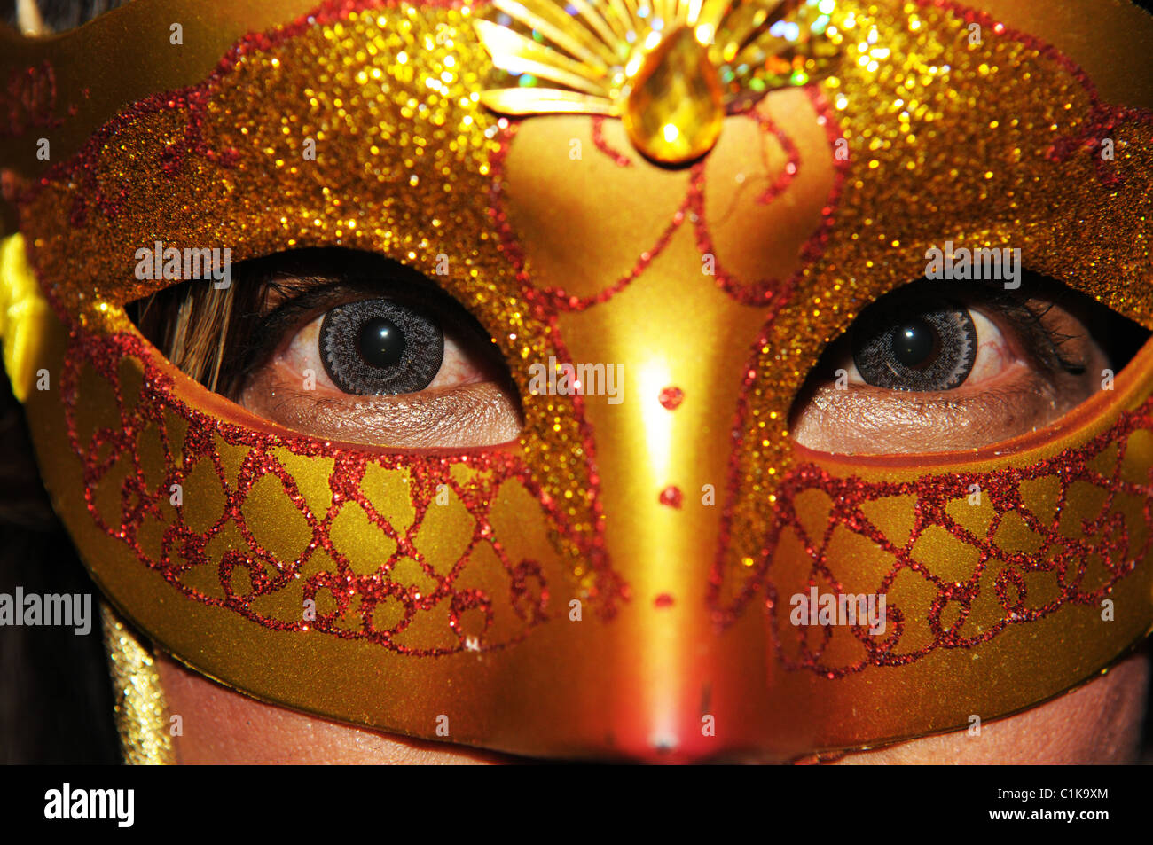Masquerade , bangkok partito maschera , il crazy palla di Bangkok, Thailandia Foto Stock