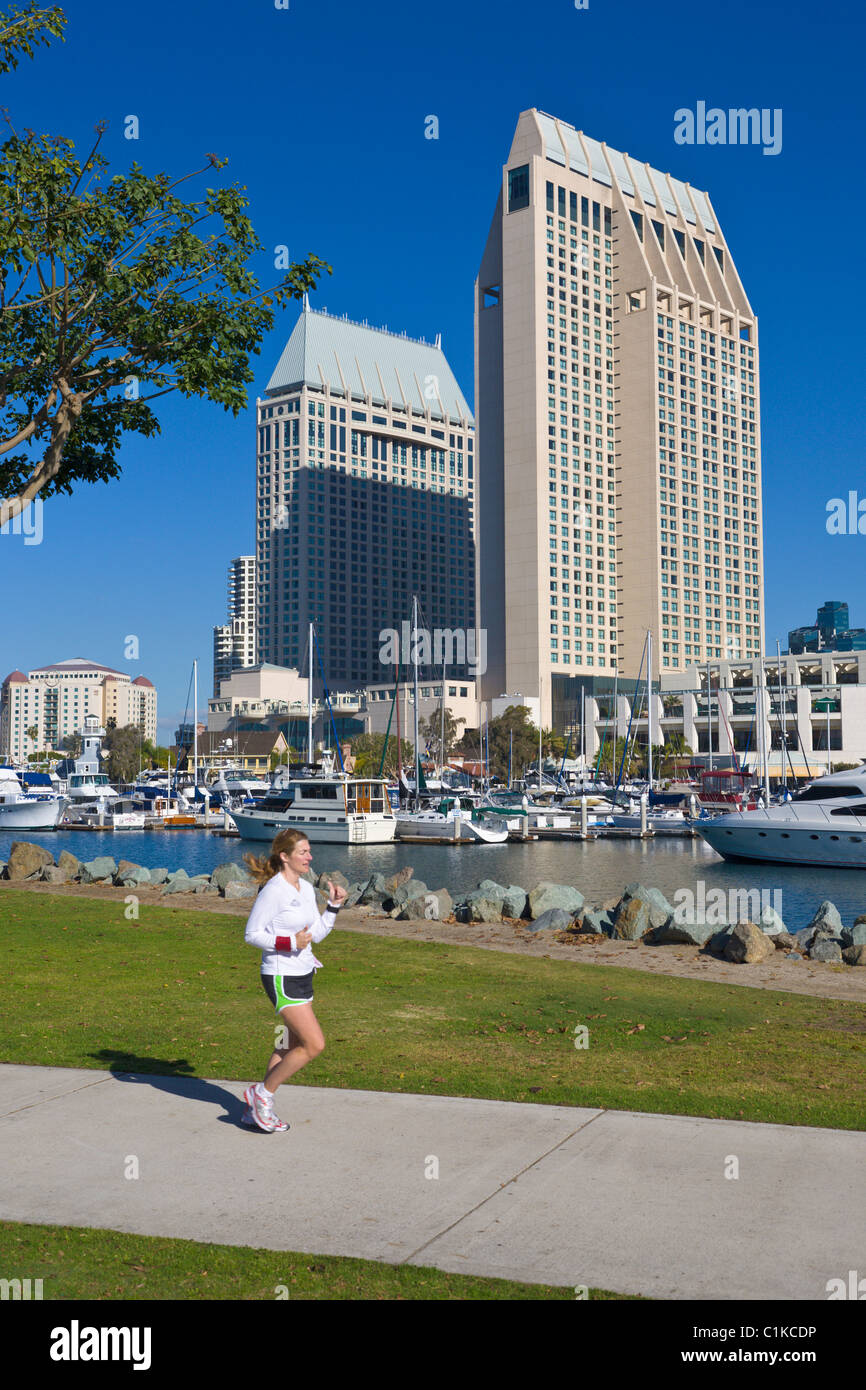 Il Seaport Village, San Diego, California, Stati Uniti d'America Foto Stock