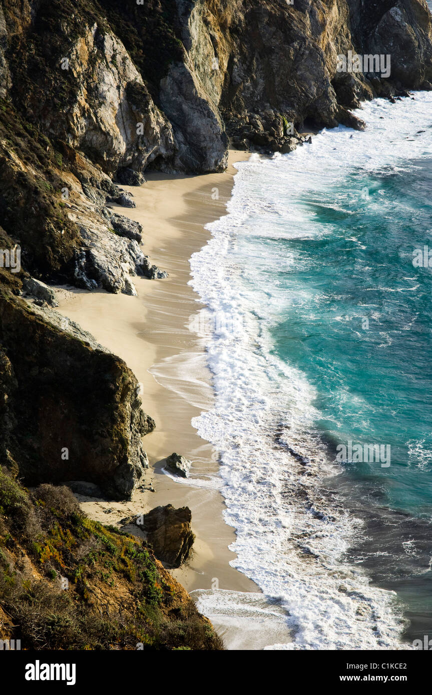 Big Sur Costa e Santa Lucia montagne, Monterey County, California, Stati Uniti d'America Foto Stock