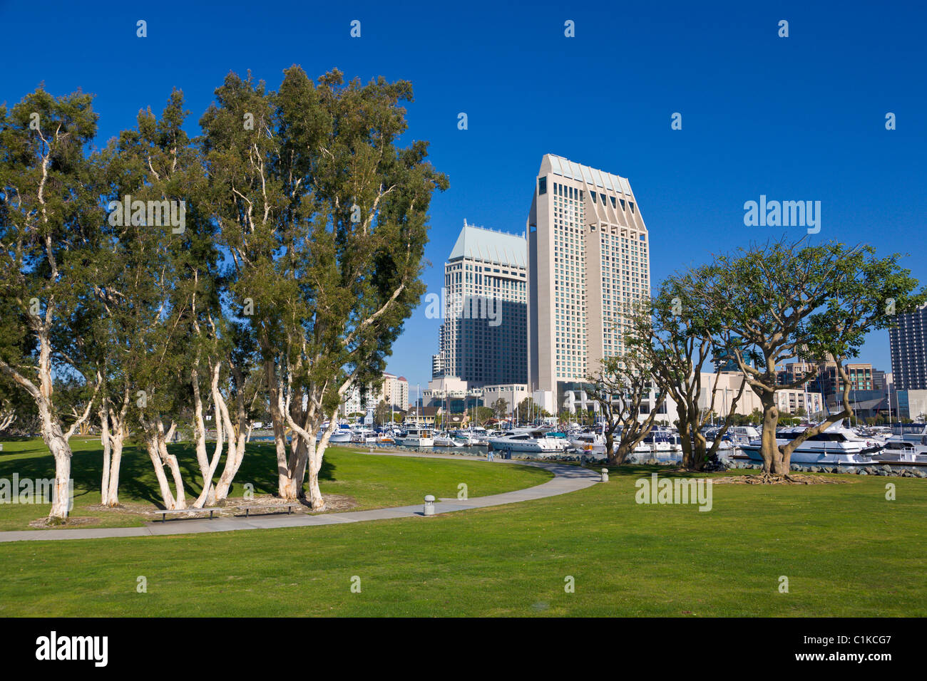 Il Seaport Village, San Diego, California, Stati Uniti d'America Foto Stock