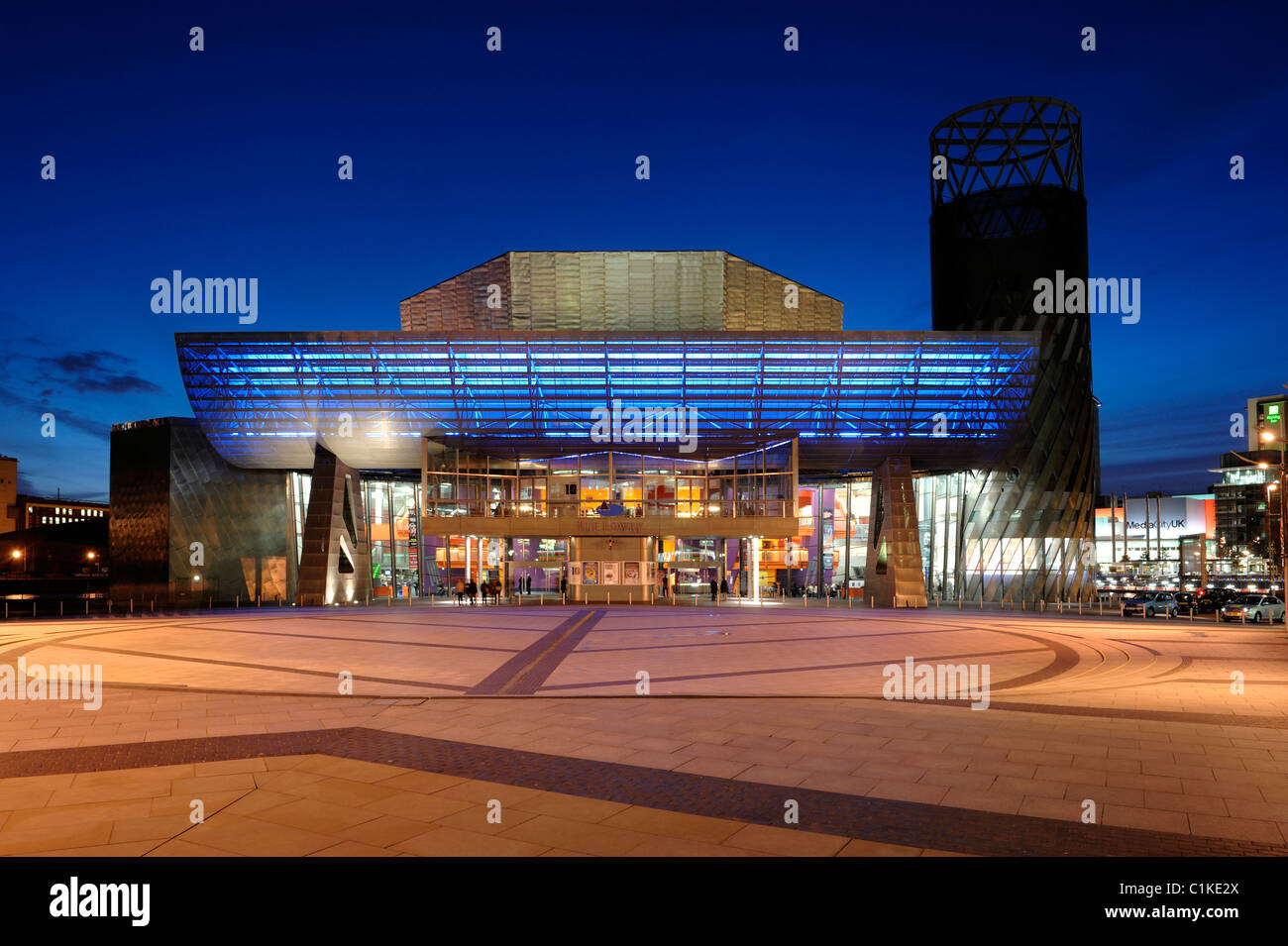 Il Lowry Theatre Salford Quays Foto Stock