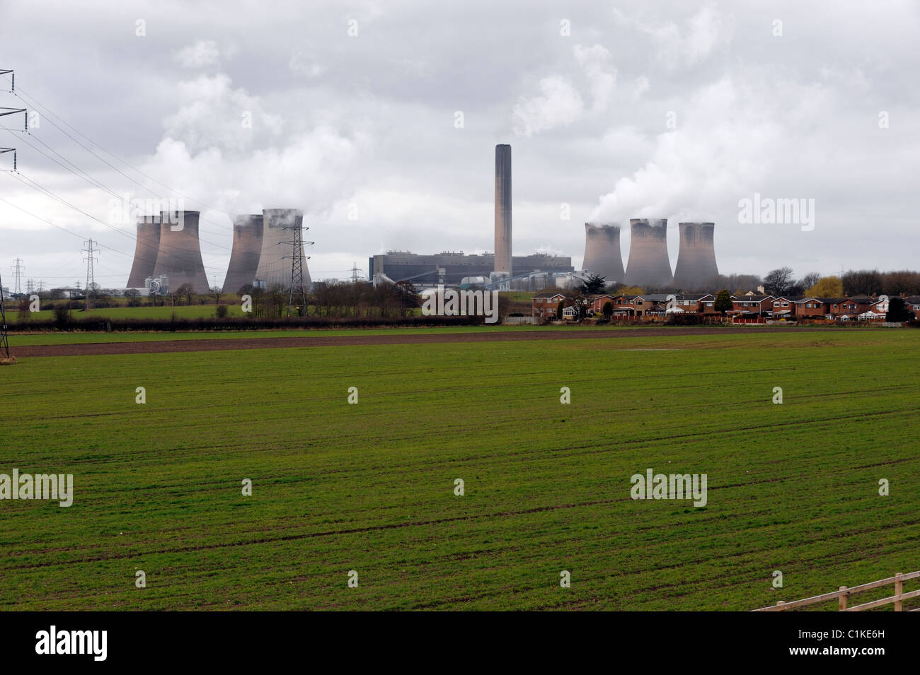 Fiddlers Ferry Power Station Foto Stock