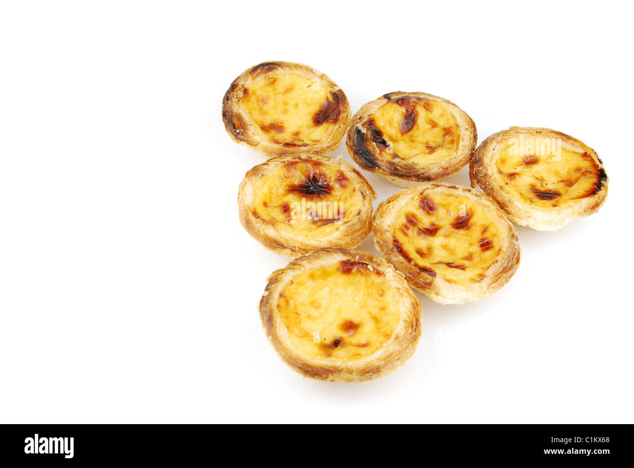 Portugese pasticceria chiamato Pasteis de nata Foto Stock