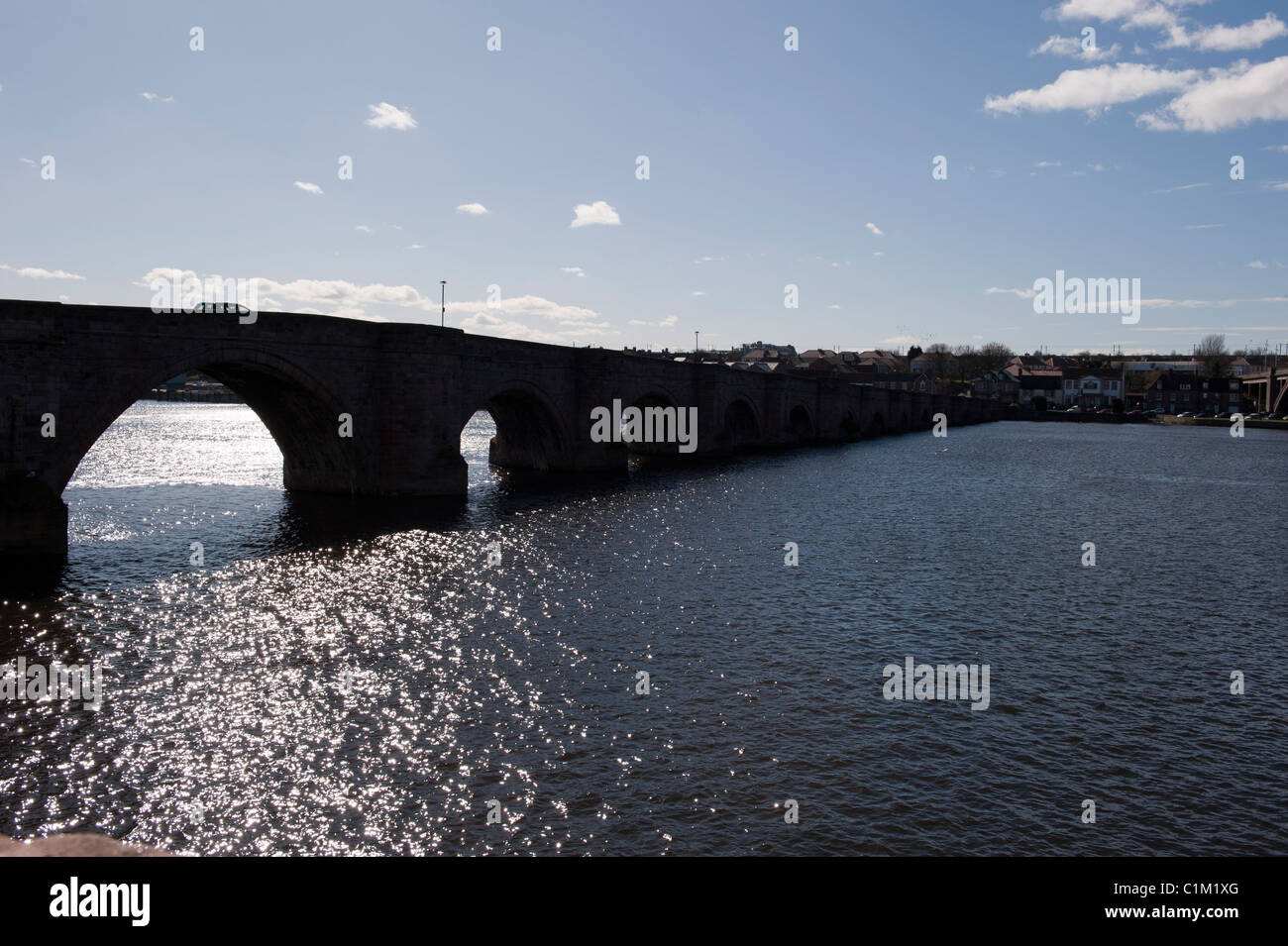 Berwick Ponte, Ponte Vecchio Foto Stock