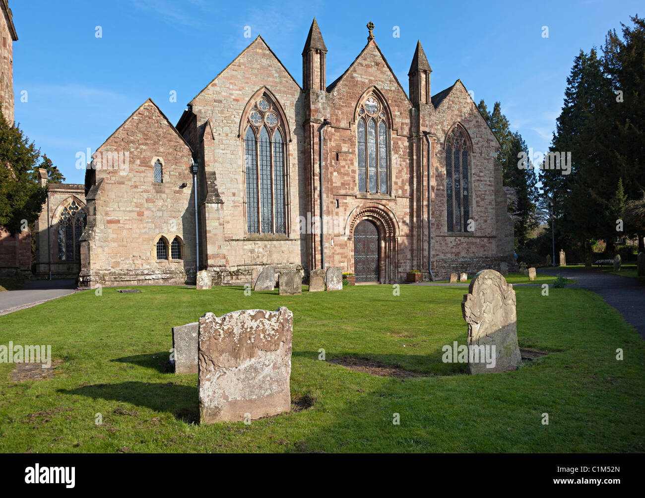 San Michele e Tutti gli Angeli chiesa Ledbury Herefordshire England Regno Unito Foto Stock