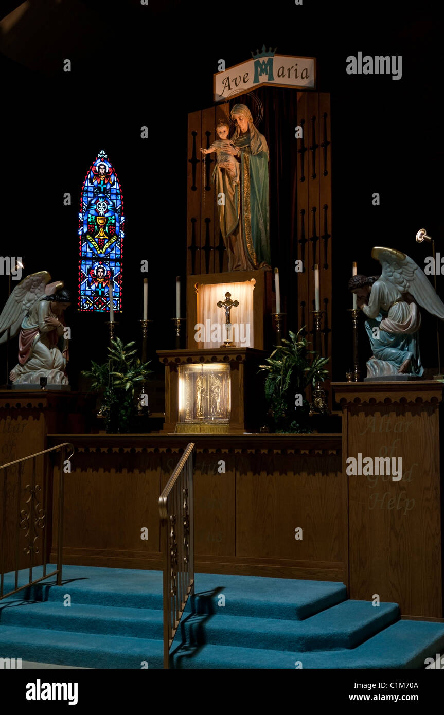 Santuario di Nostra Signora del buon aiuto -Prima apparizione mariana approvato dalla Chiesa cattolica negli Stati Uniti Foto Stock