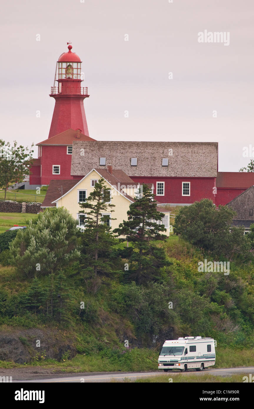 La Martre faro, La Martre, Quebec, Canada. Foto Stock