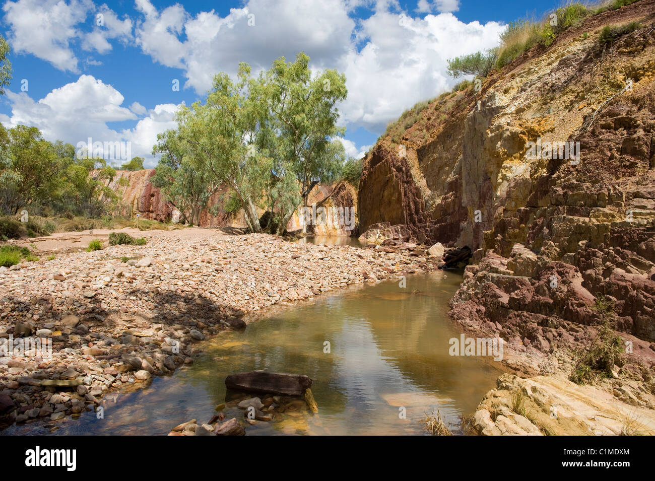 L'Ochre Pits in Western MacDonnell National Park, Australia Foto Stock