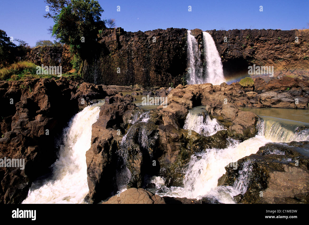 Etiopia, nella regione del lago Tana, cascate del Nilo Azzurro Foto Stock